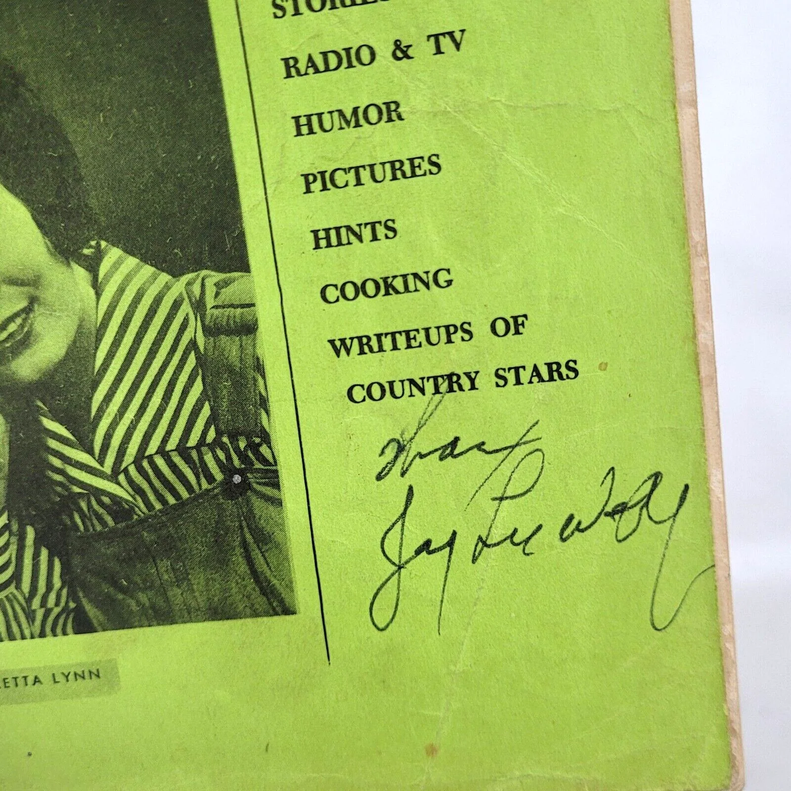 1969 The Country Scene Music Souvenir Magazine Loretta Lynn Autograph Signed, изображение 5