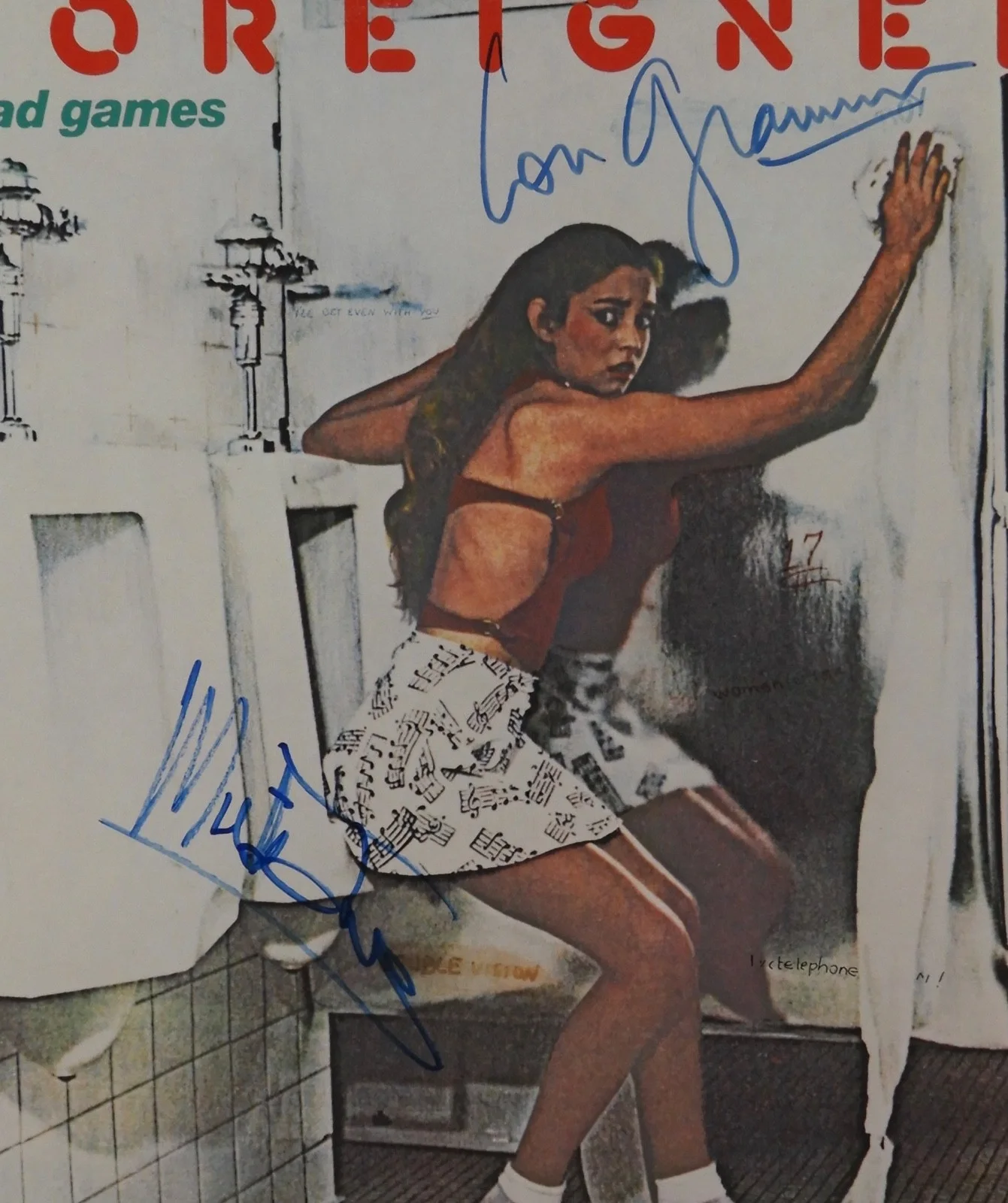 Foreigner Signed Autograph JSA Record Album Vinyl Lou Gramm Mick Jones, image 2
