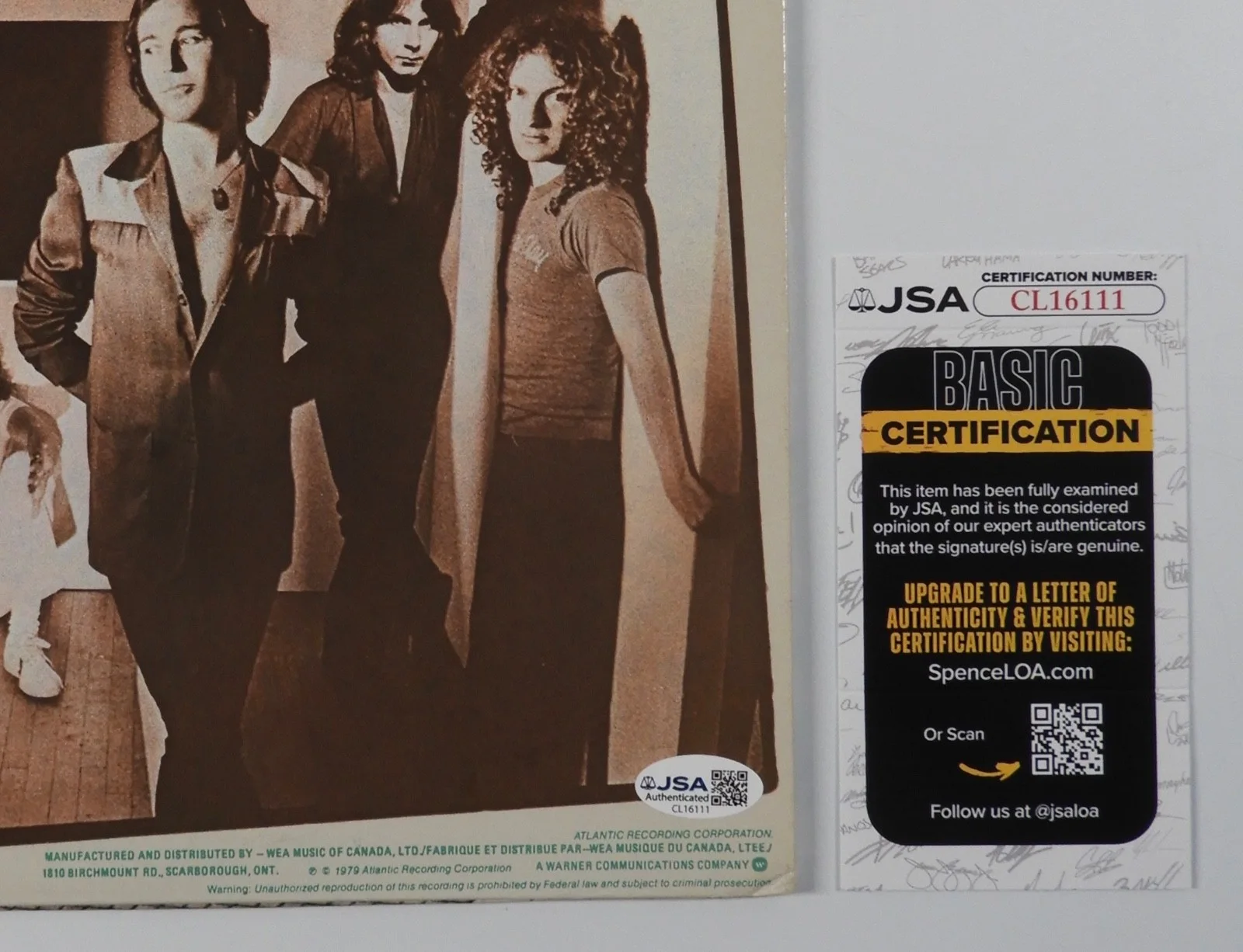 Foreigner Signed Autograph JSA Record Album Vinyl Lou Gramm Mick Jones, image 3