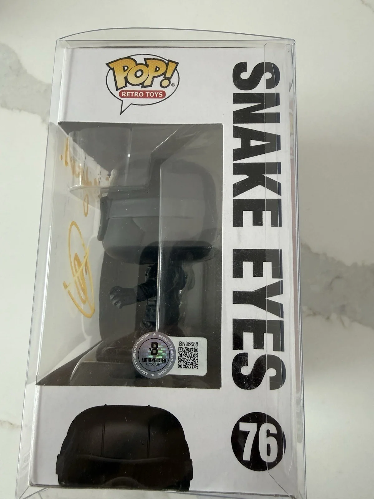 Henry Golding — Henry Golding Signed GI Joe Snake Eyes Funko Pop “Snake Eyes” (Beckett), image 2