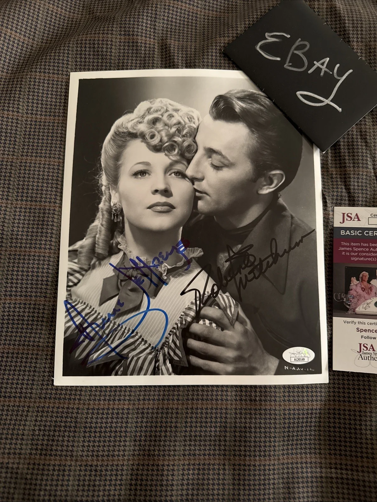 Robert Mitchum & AnneJeffreys Nevada ￼Autograph 8x10 SIGNED JSA COA, image 4