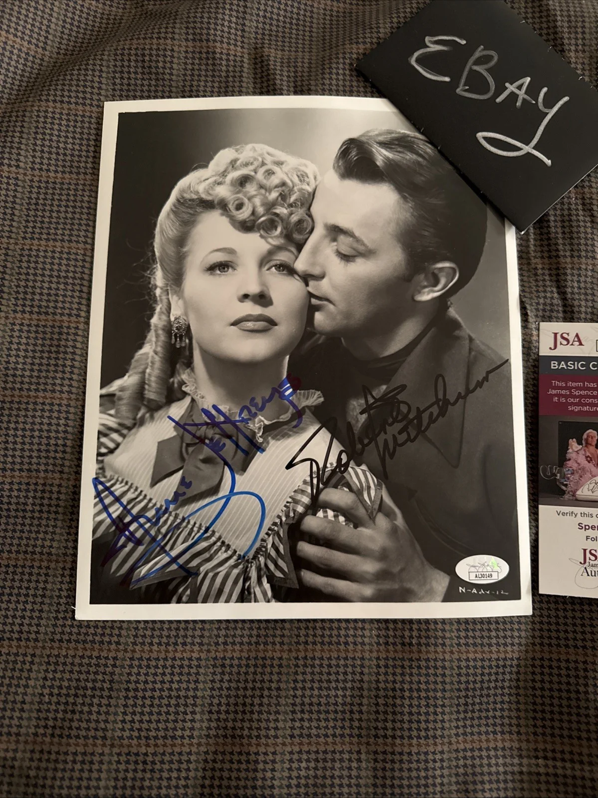 Robert Mitchum & AnneJeffreys Nevada ￼Autograph 8x10 SIGNED JSA COA, image 5