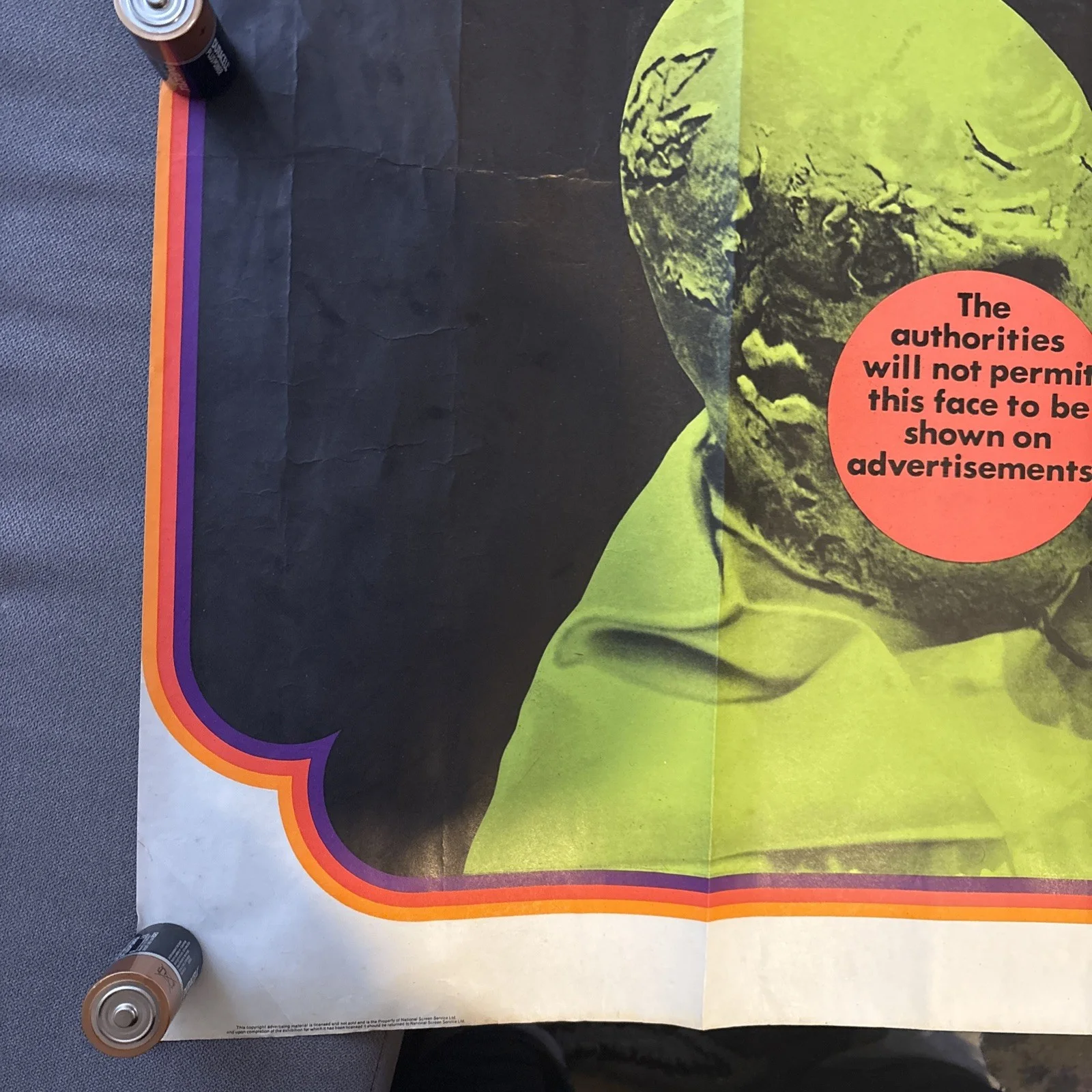 THE ABOMINABLE DR PHIBES 1971 VINCENT PRICE Original UK quad movie film poster, изображение 2