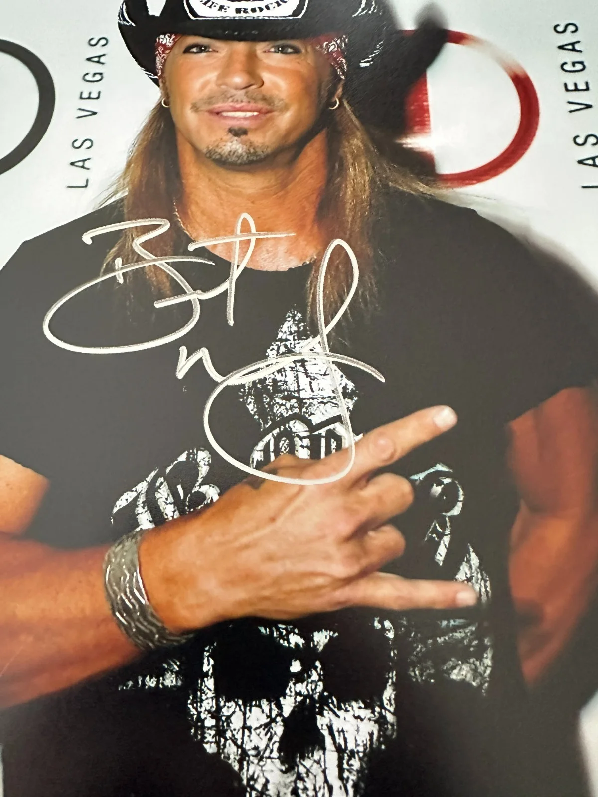 Bret Michaels Autographed Photo 8x10 Signed POISON Lead Singer w/COA, image 3
