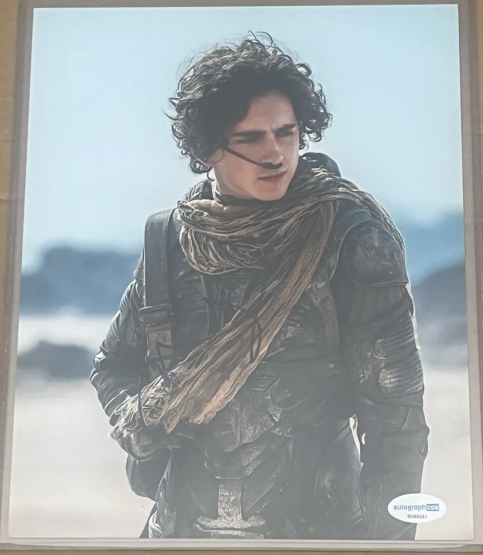 Howie Hammerman — Timothee Chalamet Signed "Dune" 8x10 Photo (ACOA)