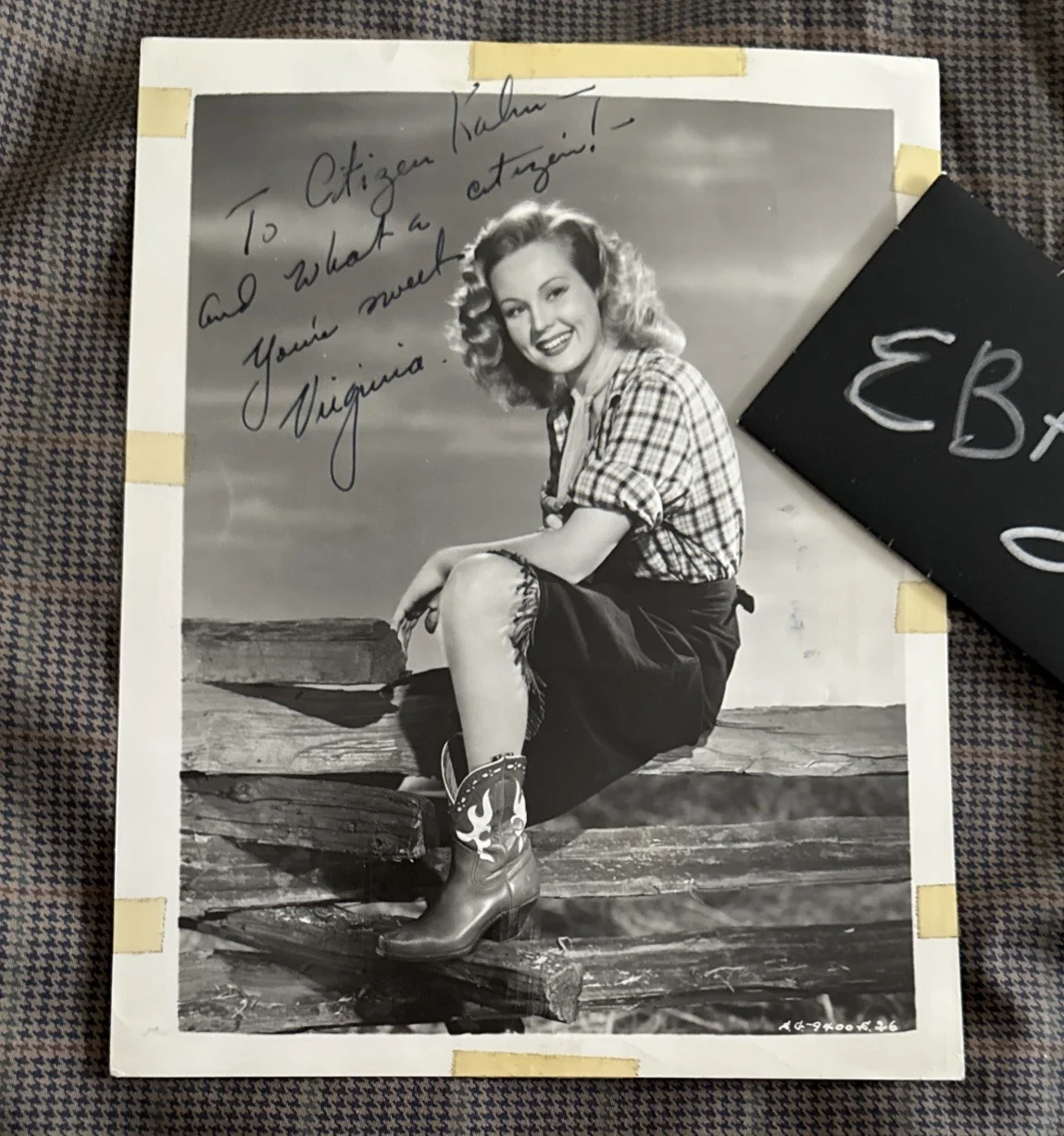Virginia Mayo Vintage SIGNED PHOTO COA PSA Original Autograph, image 3