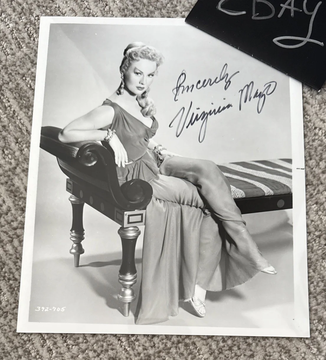 Virginia Mayo Stunning SIGNED PHOTO PSA/DNA COA PSA Original Certification, image 2