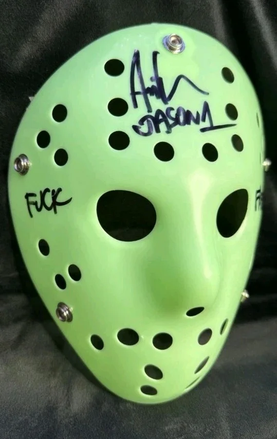 Ari Lehman — Ari Lehman Signed & Inscribed Jason Voorhees Mask “F Freddy!” Jason 1 Beckett, изображение 2
