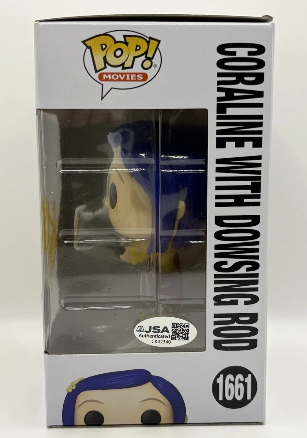 Dakota Fanning — Dakota Fanning Signed Autographed Coraline With Dowsing Rod Funko POP Figure JSA, image 3