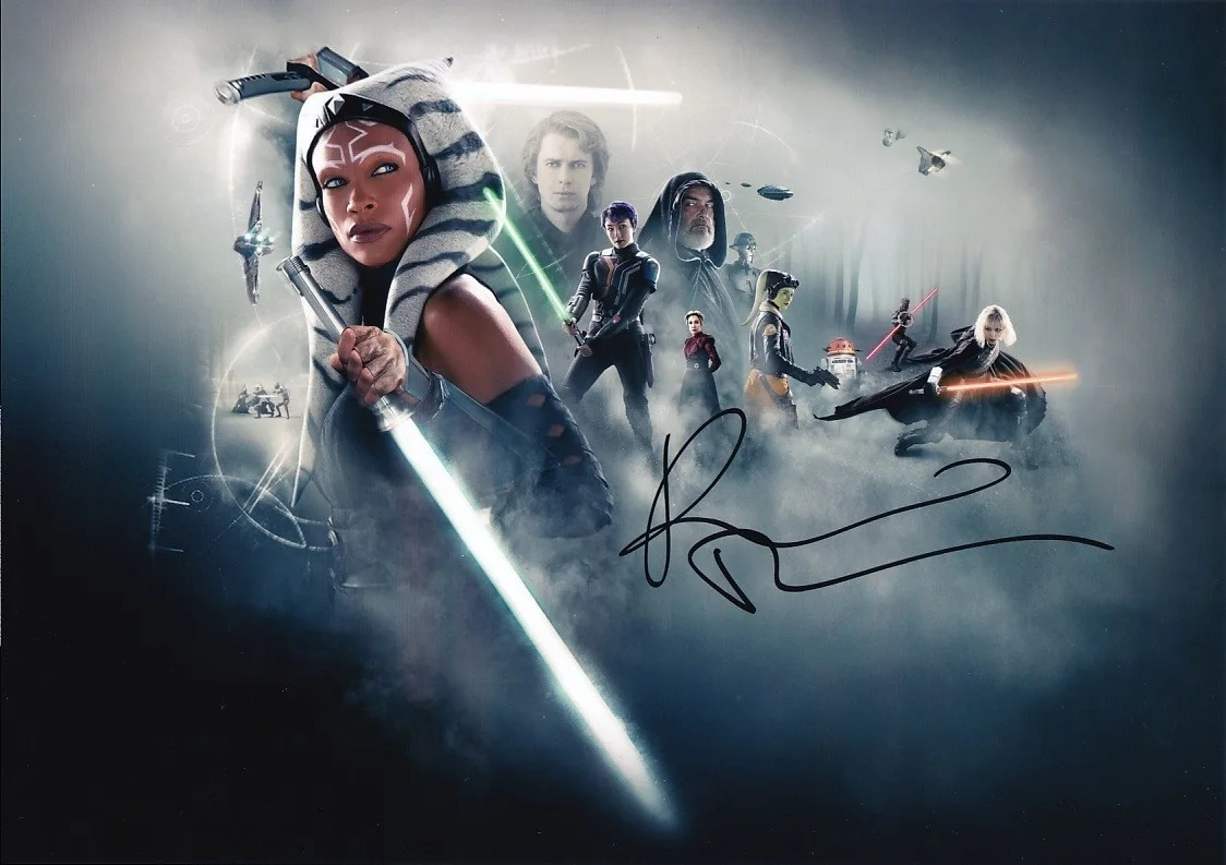 Rosario Dawson — Rosario Dawson Ahsoka Autograph Photo 12x8 COA