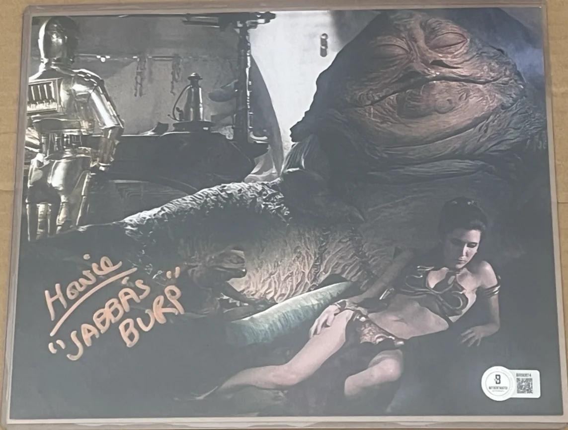 Howie Hammerman — Star Wars Howie Hammerman "Jabba's Burp" Signed 8x10 Photo (Beckett)