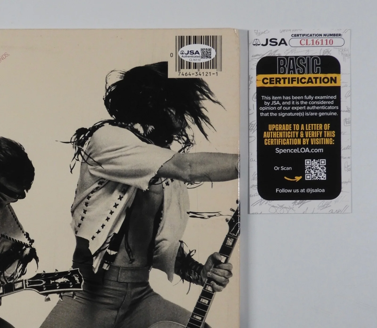 Ted Nugent Signed Autograph JSA Record Album Vinyl Free For All, image 3