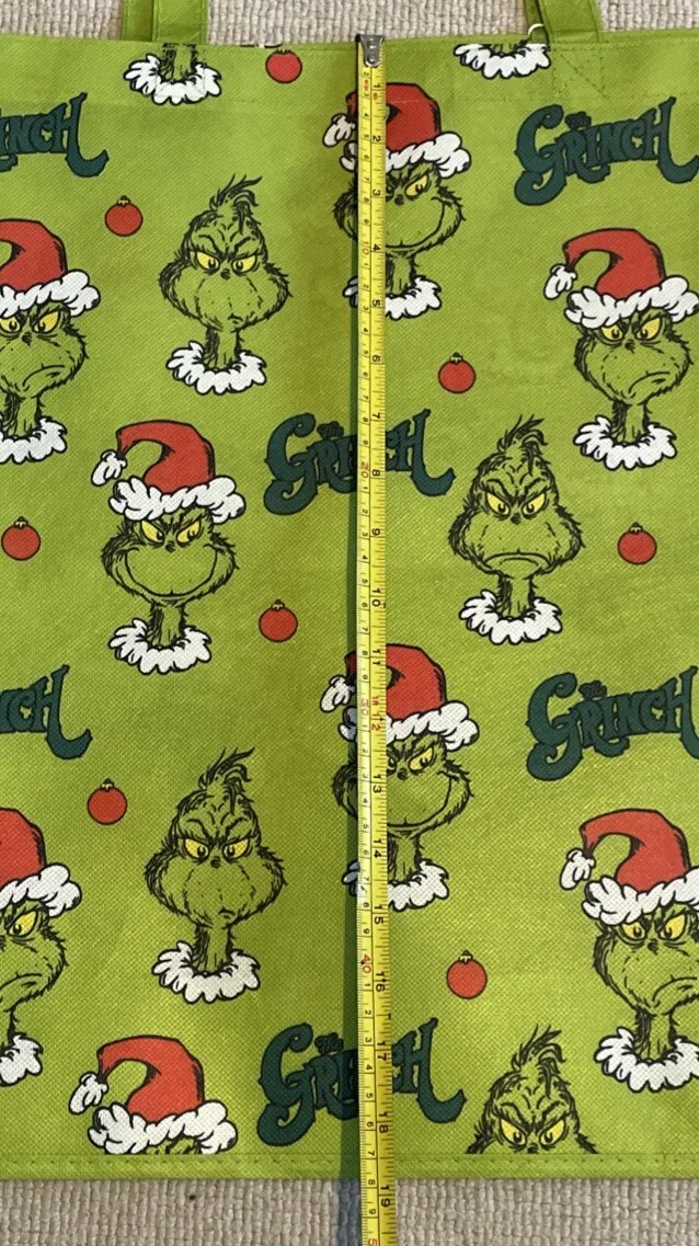 Grinch Tote Shopping Bag Large 19” Primark New With Tags 50% Recycled Free UK PP, изображение 3