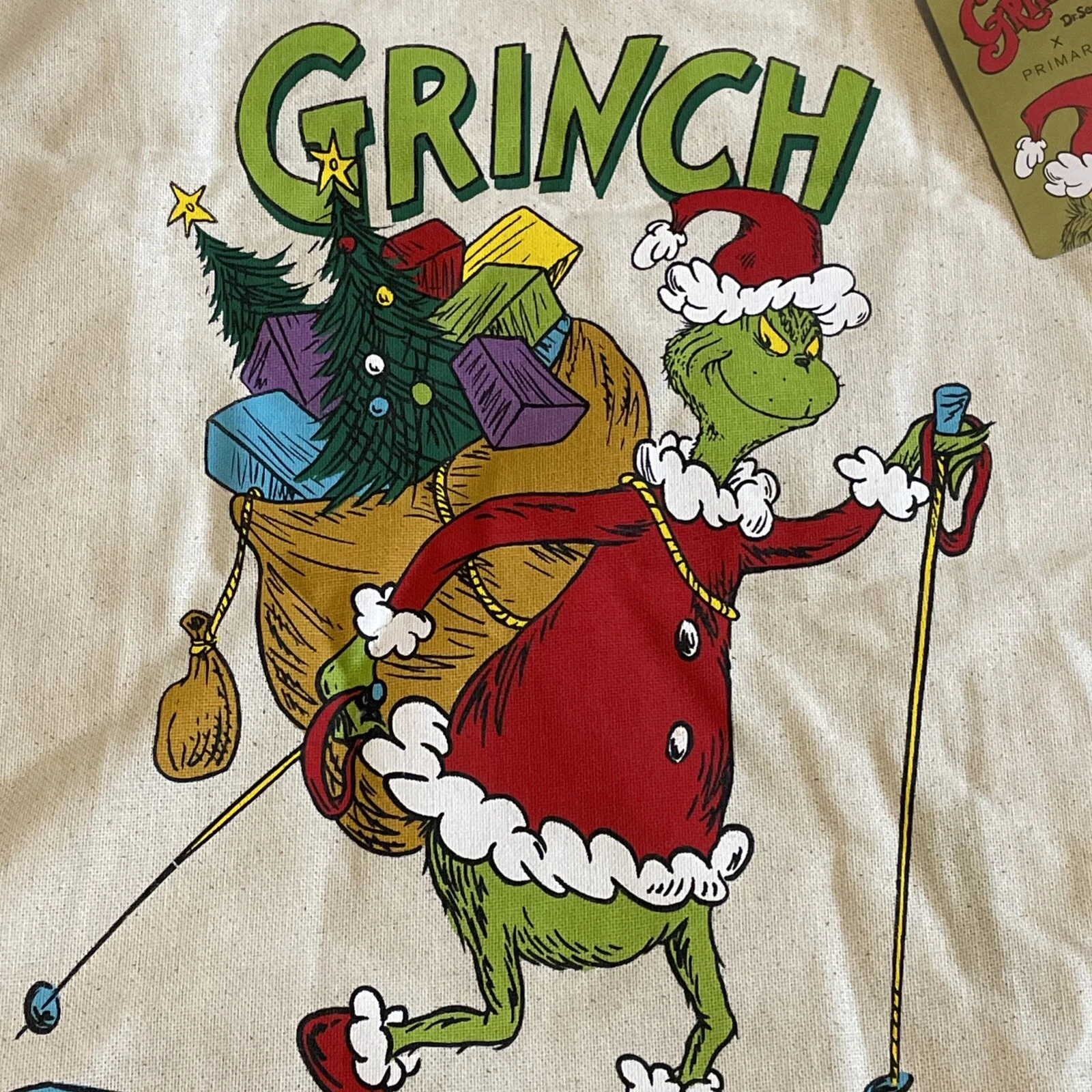 Grinch Canvas Tote Bag By Primark Brand New With Tags Free UK P&P 50% Recycled, изображение 2
