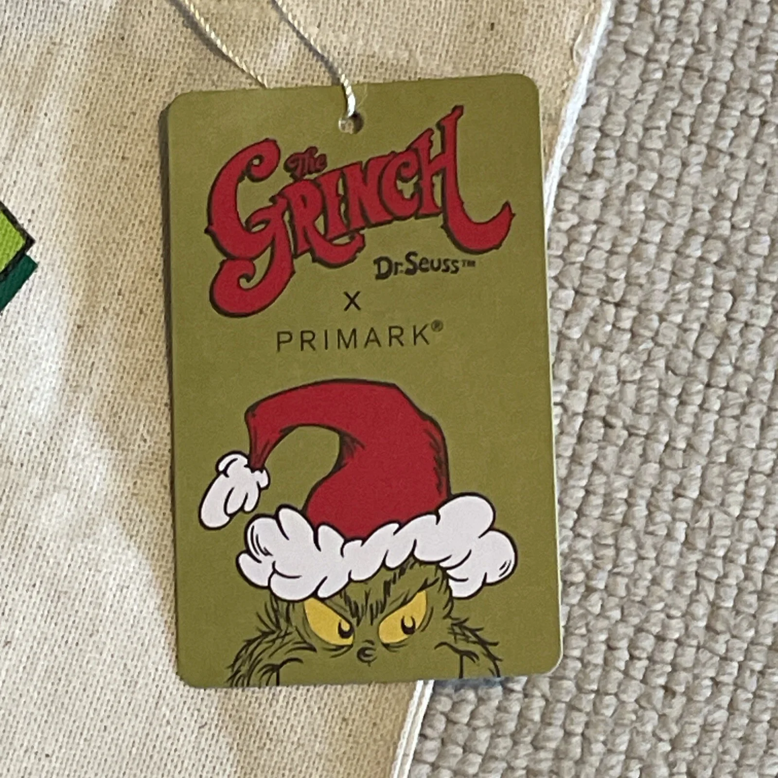 Grinch Canvas Tote Bag By Primark Brand New With Tags Free UK P&P 50% Recycled, изображение 3