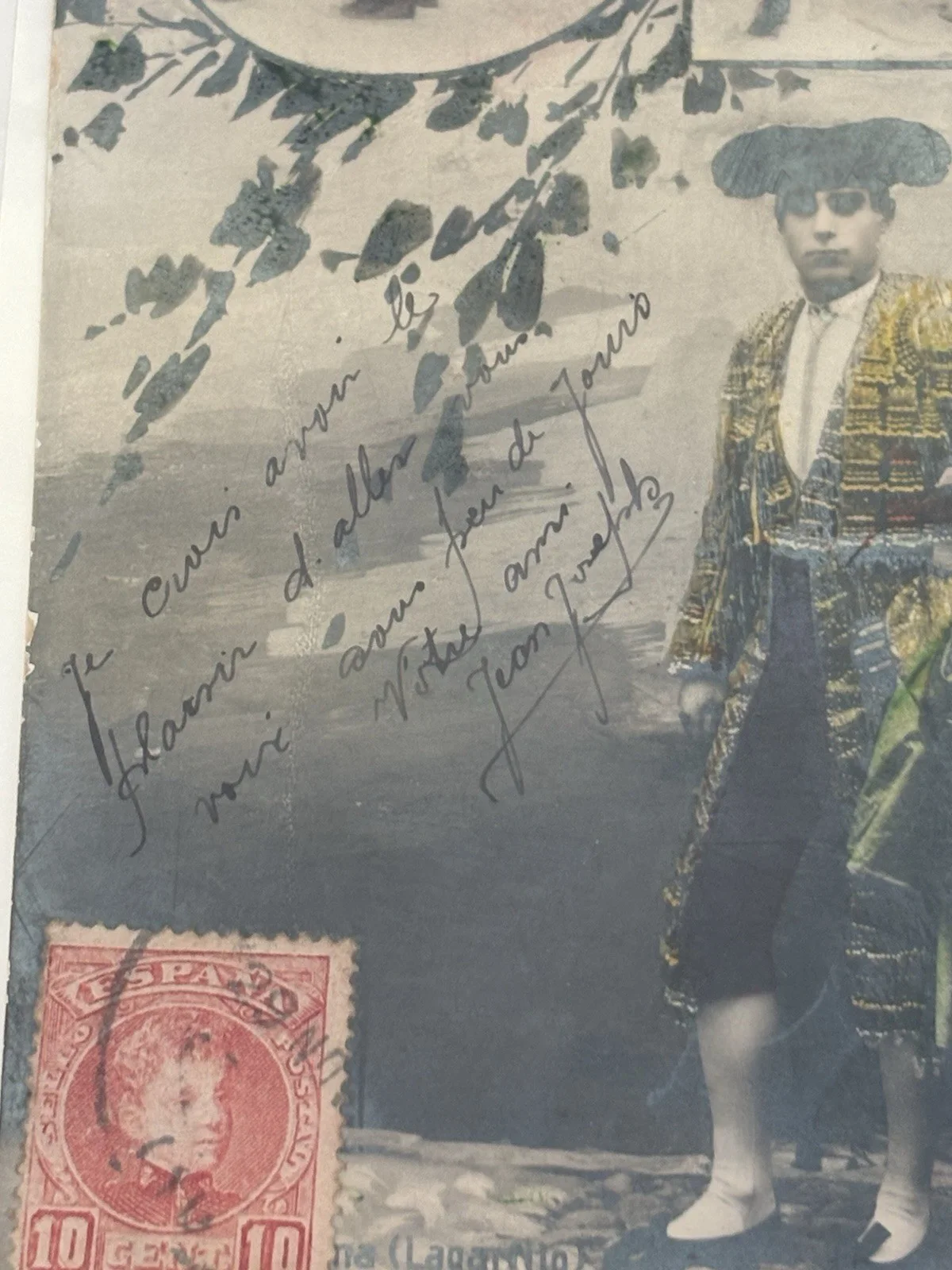Autographed Matador Postcard Jean, image 2