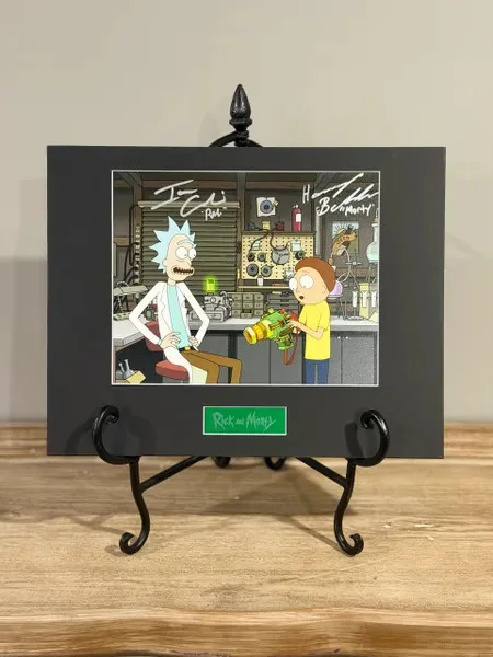 Ian Cardoni — Ian Cardoni & Harry Belden Signed Rick and Morty 8x10 Photo