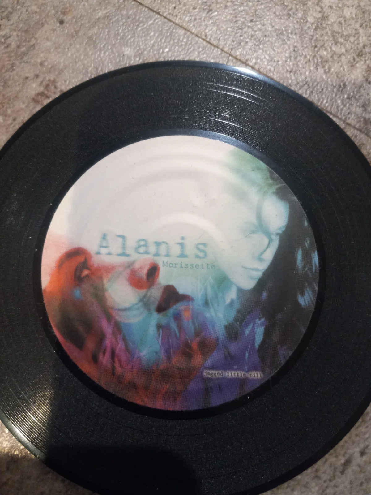 Alanis Morissette Coasters, Mini Vinyl Records, Set Of 4 Album Covers, image 3