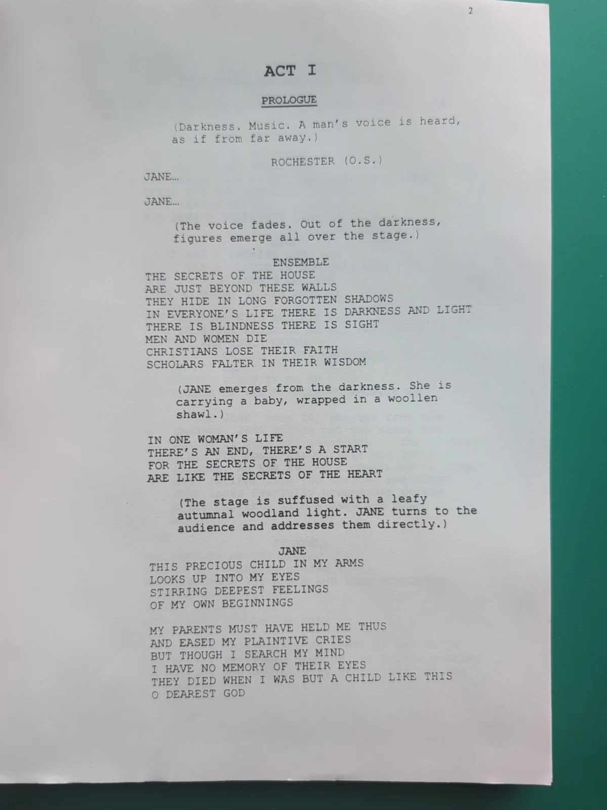 Maria Schaffel — 2000 Jane Eyre Cast Autographed Signed Broadway Script Maria Schaffel + 18 More, image 3