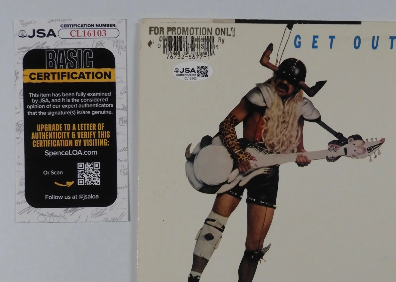 Cheech & Chong JSA Signed Autograph Record Vinyl Get Out Of My Room, image 3