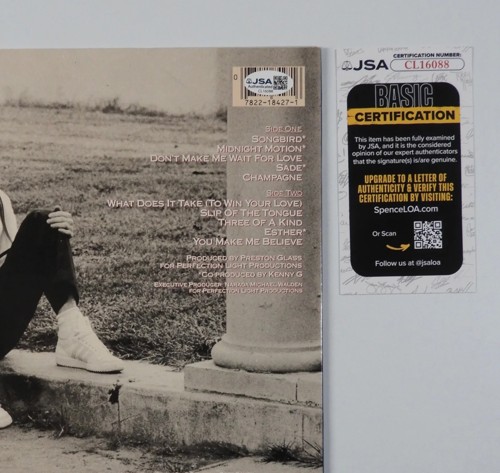 Kenny G JSA Signed Autograph Album Record Vinyl Duotones, изображение 3