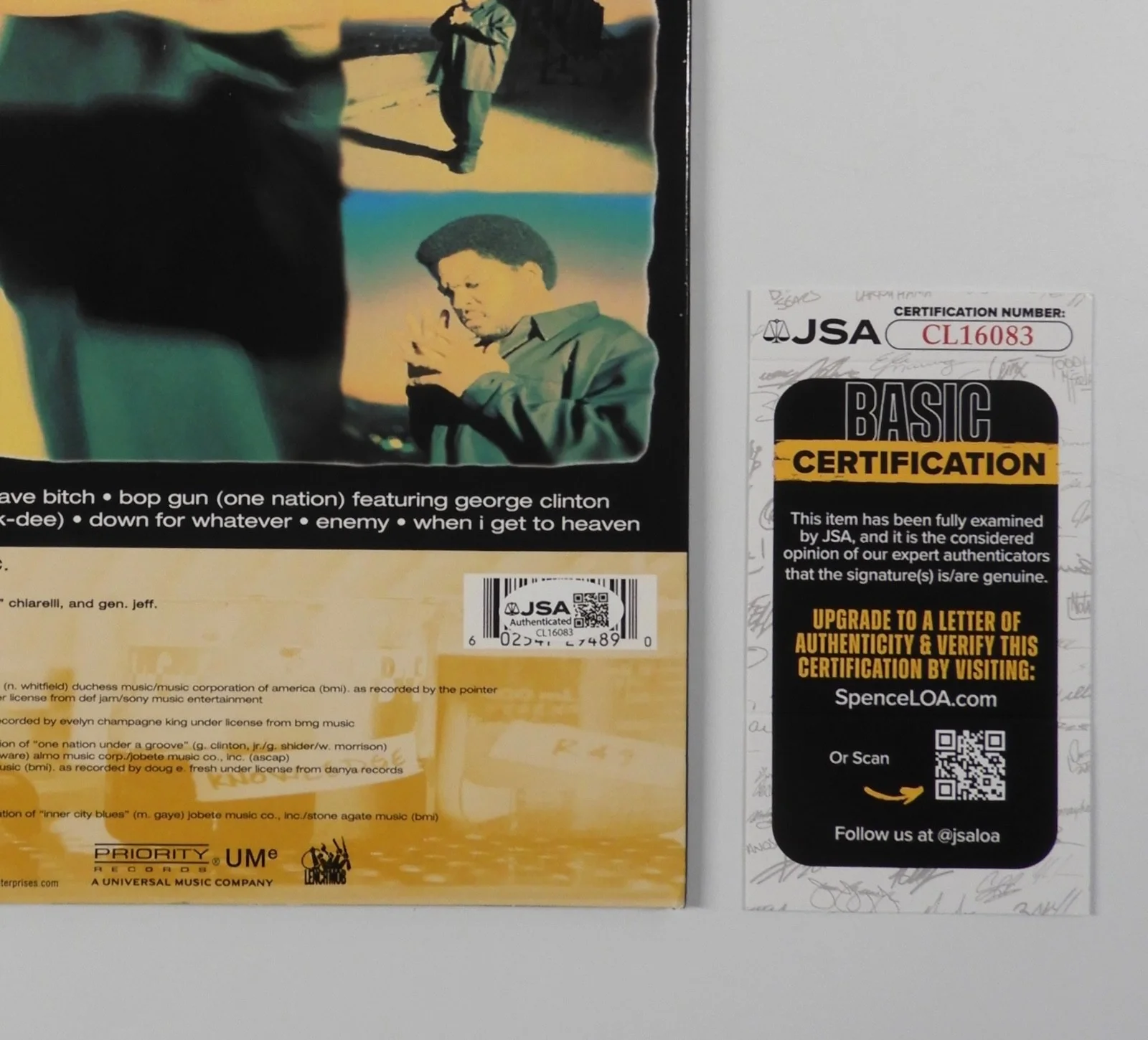 Ice Cube JSA Fully Signed Autograph Record Album Vinyl Lethal Injection, image 3