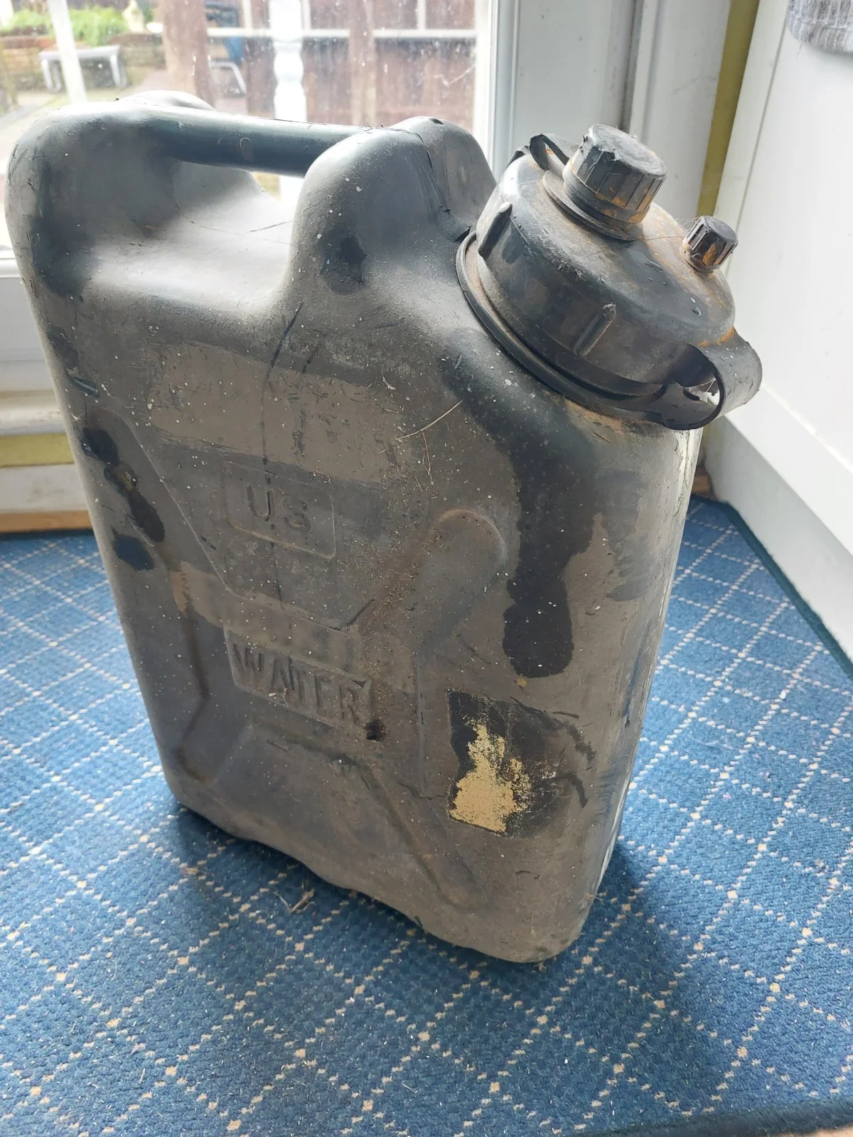 Original movie prop " BLACK HAWK DOWN film US water 20litre container, изображение 2