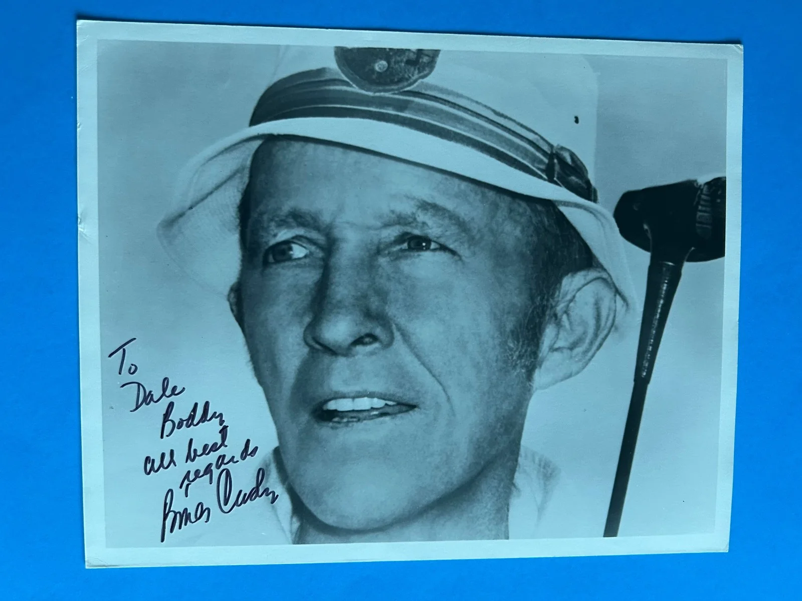 Bing Crosby — Bing Crosby (Singer, Actor) Boldly Hand Autographed Signed Photograph 1976