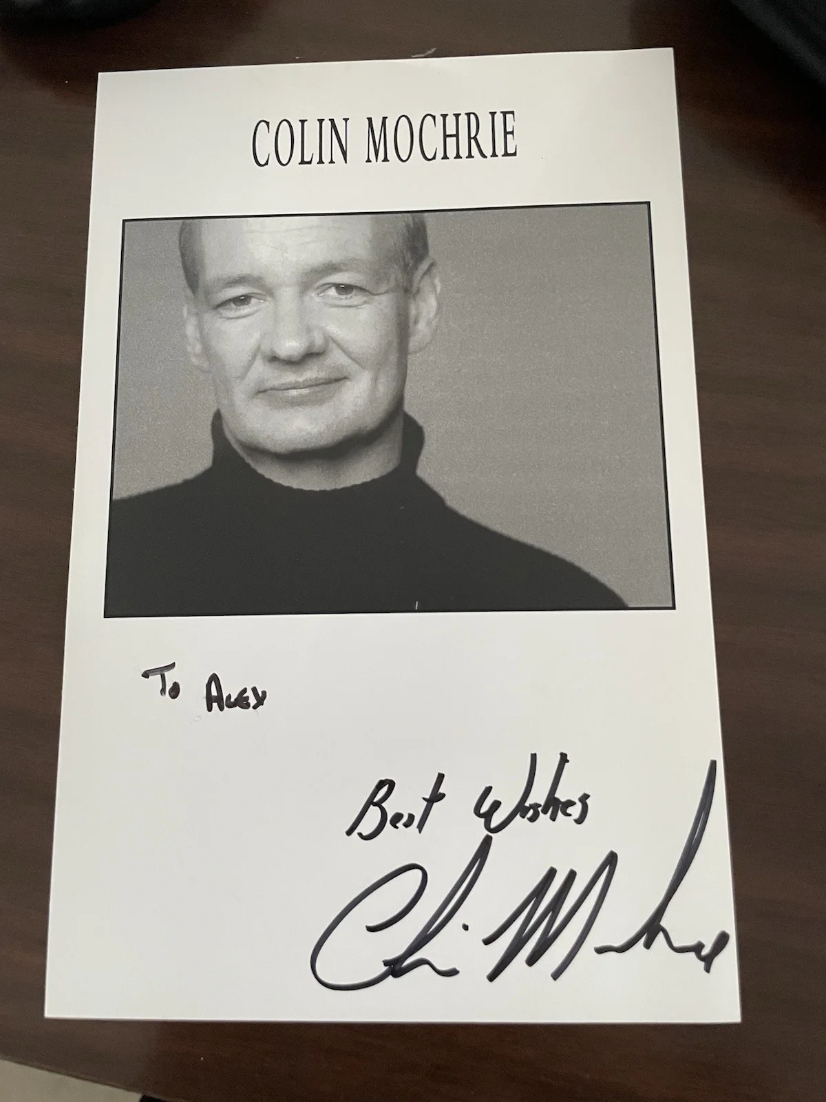 Colin Mochrie — Colin Mochrie Autograph Signed 5.5x8.5 Card-Stock Photo Whose Line Is It Anyway
