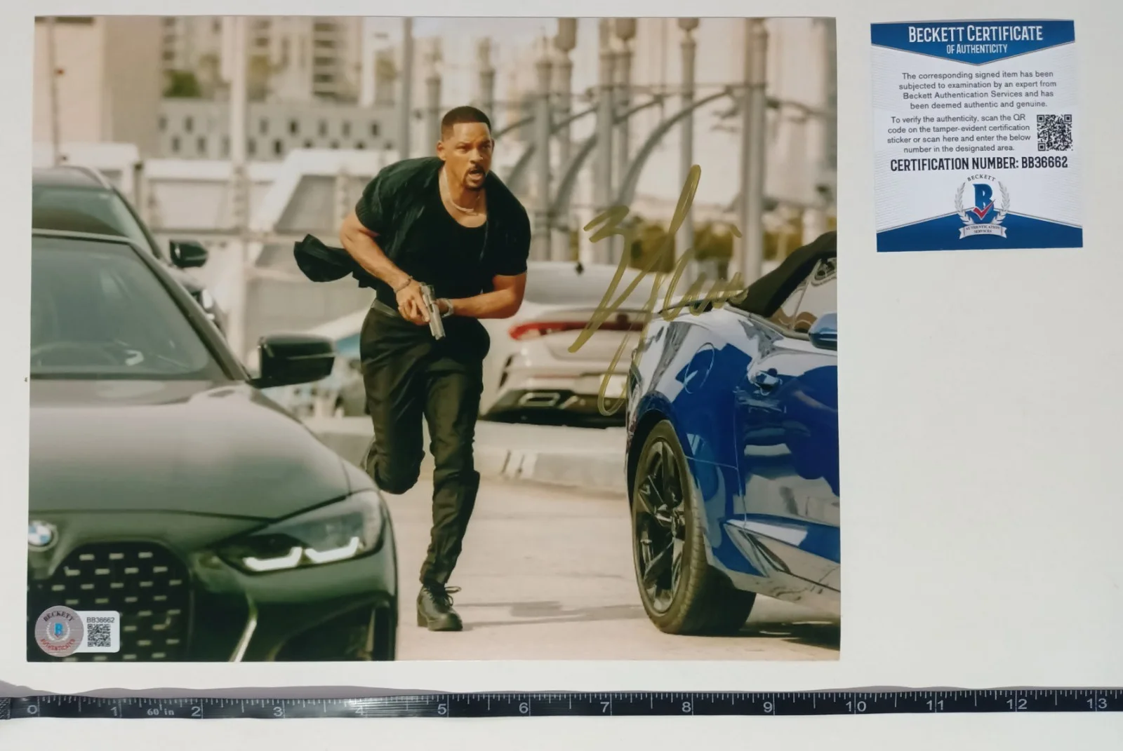 Will Smith Signed Photo Autographed Bed Boys with COA Certified Authentic, image 4