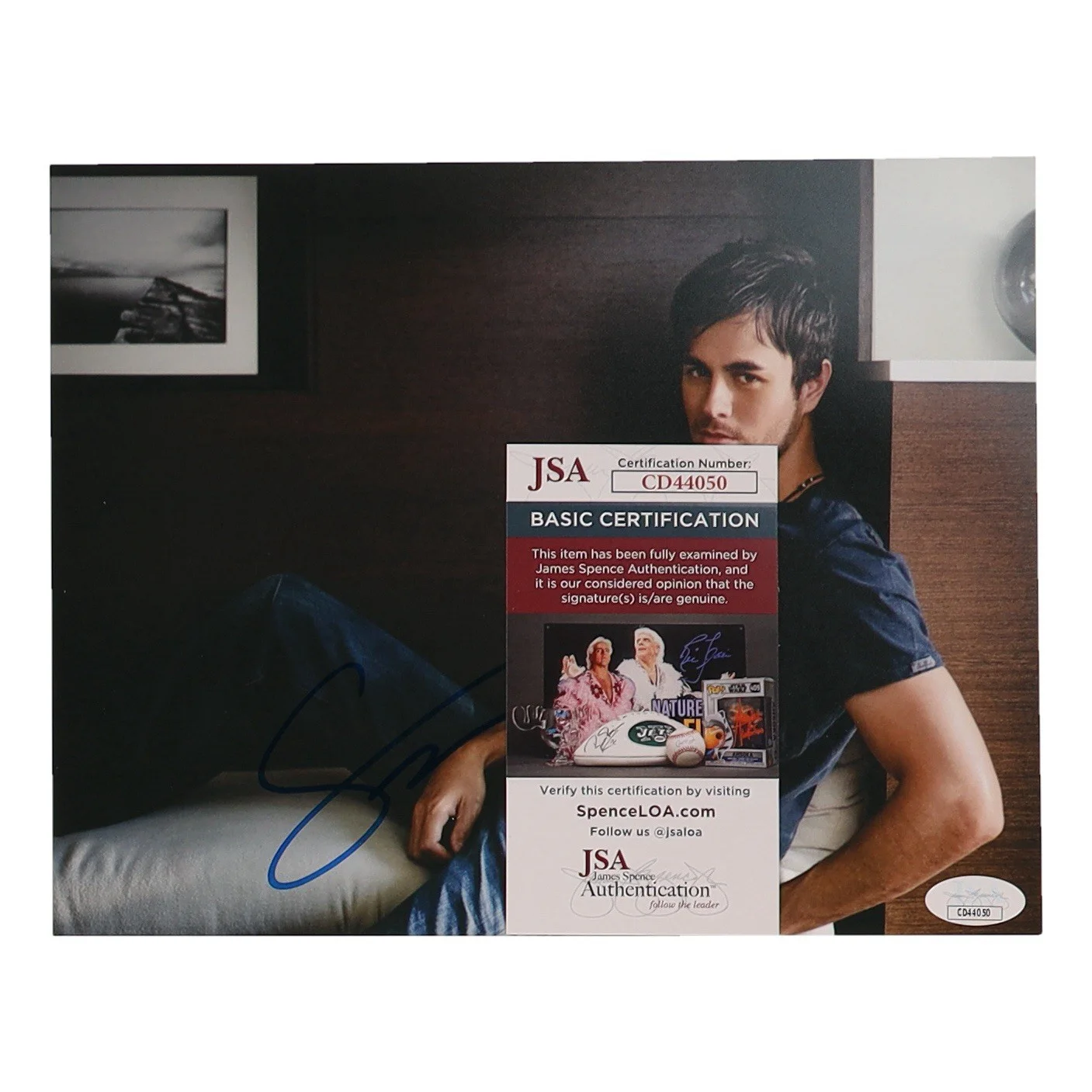 Enrique Iglesias Autographed 8x10 JSA COA Latin Singer Son of Julio!, изображение 2