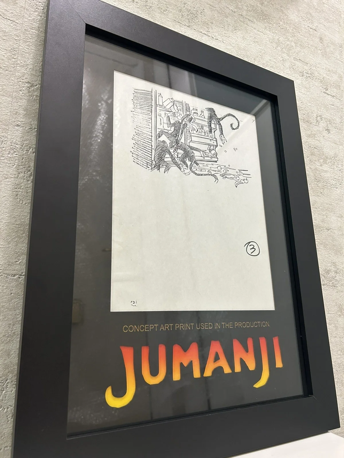 Jumanji 1995 Storyboard Screen Movie Prop Used Film Used Robin Williams COA, изображение 3