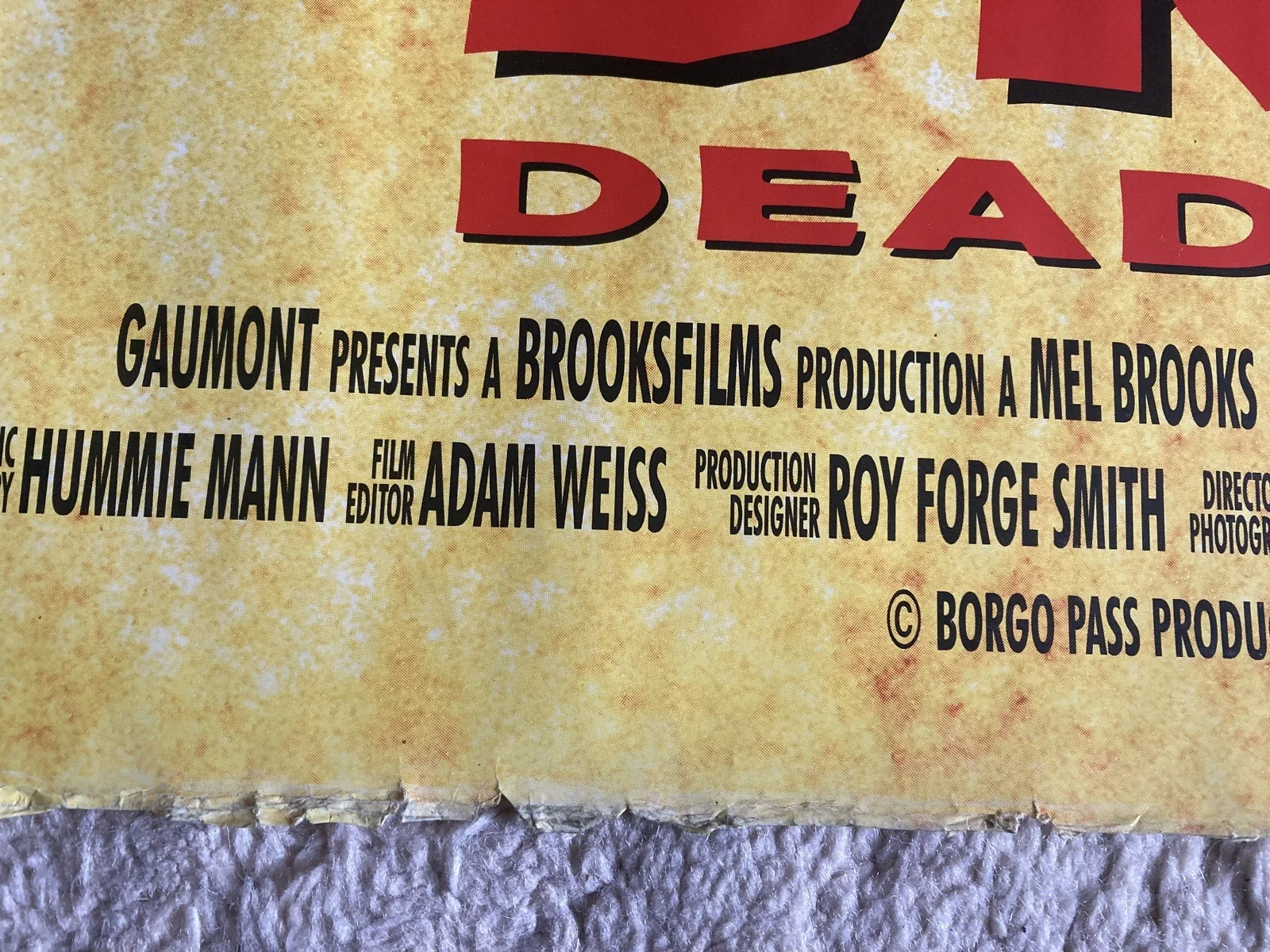 Dracula: Dead & Loving It! Original UK Quad Poster, image 4