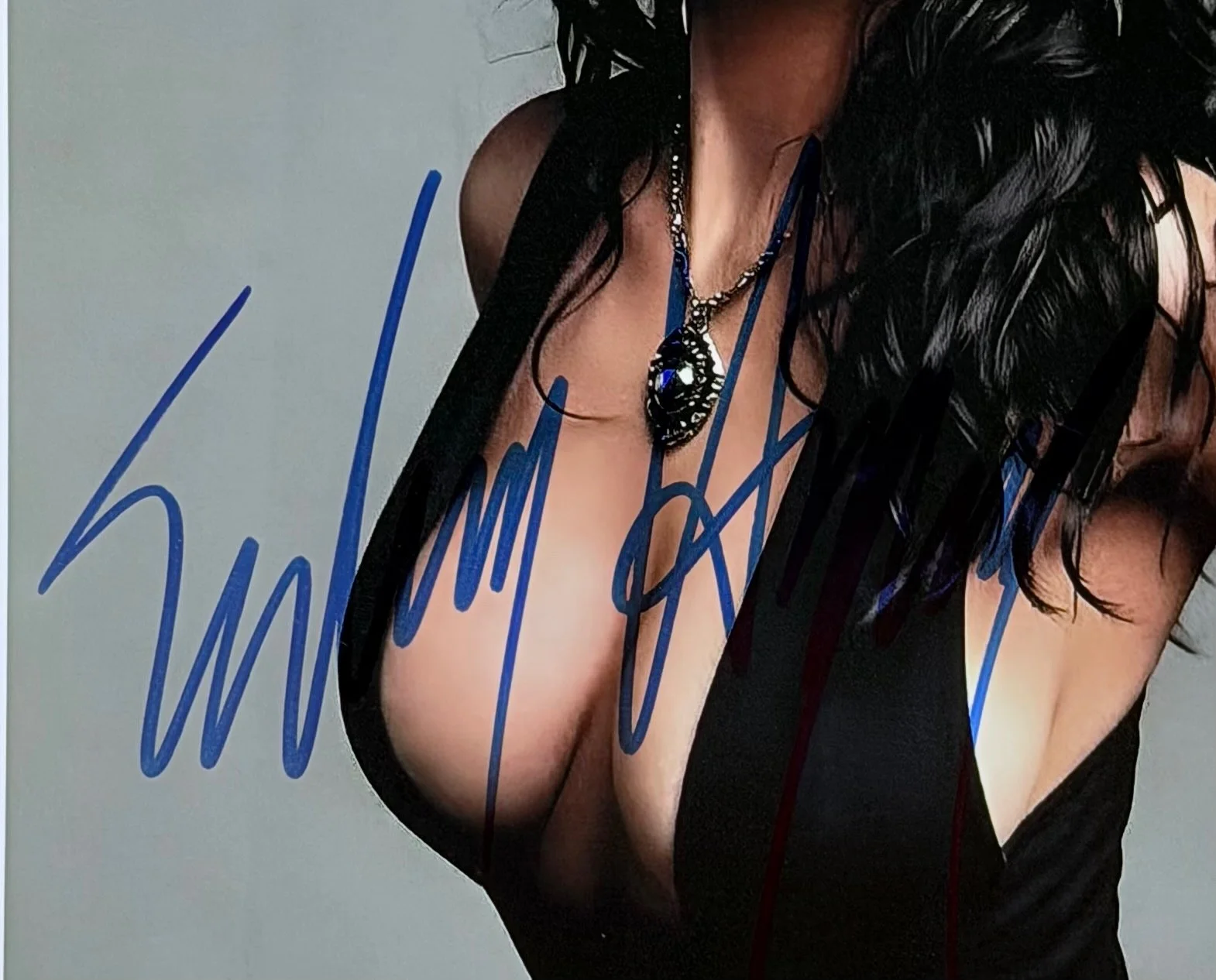 Salma Hayek — Salma Hayek Signed 8x10 Glamour Photo Autographed Actress w/ COA, image 2