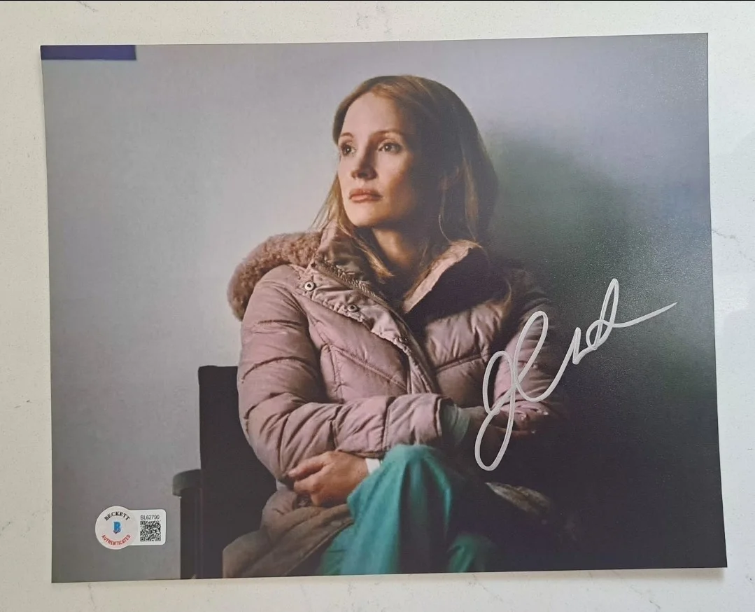 JESSICA CHASTAIN Signed/Autographed "The Good Nurse" 8x10 Photo Beckett BAS COA, изображение 2