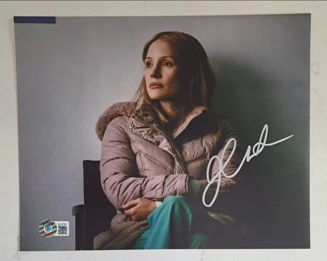 JESSICA CHASTAIN Signed/Autographed "The Good Nurse" 8x10 Photo Beckett BAS COA, изображение 3