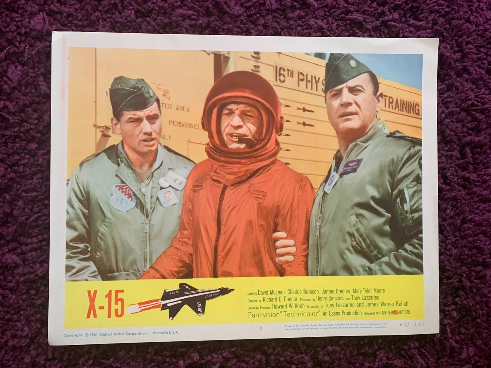 X-15 Movie US Lobby Card Set 1-8 1961 Charles Bronson, изображение 3