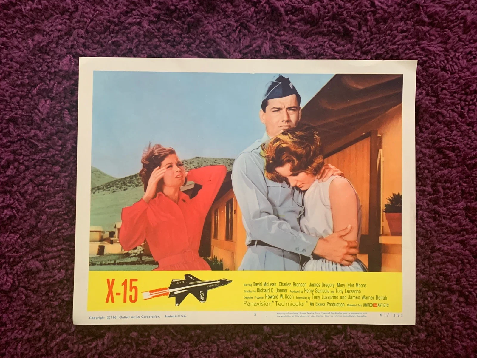 X-15 Movie US Lobby Card Set 1-8 1961 Charles Bronson, изображение 4