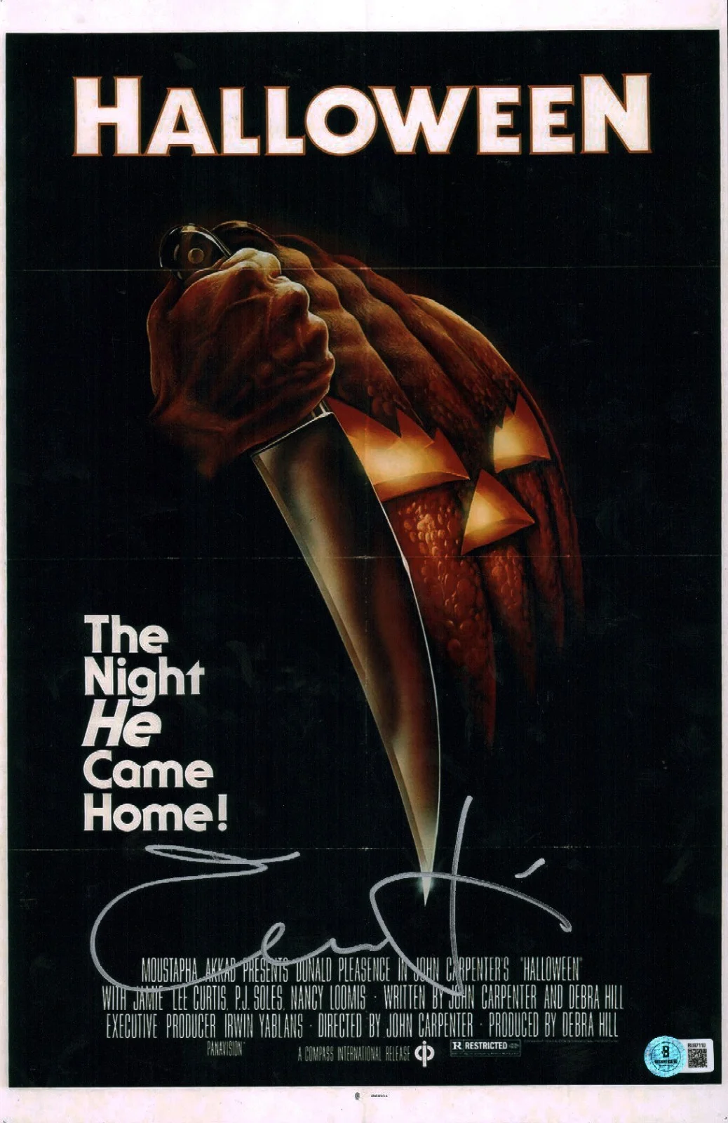 jamie lee curtis — Jamie Lee Curtis Signed Autographed Halloween Laurie Strode 11x17 Photo BAS COA