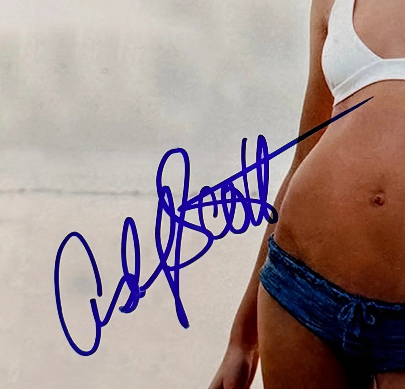 Ashley Scott — Ashley Scott Signed 8x10 Bikini Photo Autographed Actress Model w/ COA, изображение 2
