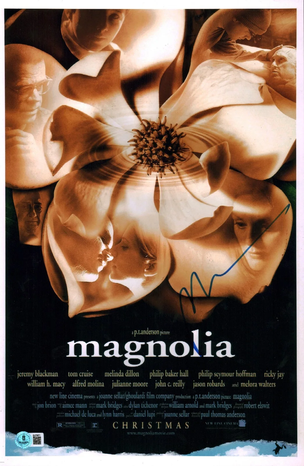 Paul Thomas Anderson — Paul Thomas Anderson Signed Magnolia Director 11x17 Photo Poster BAS COA