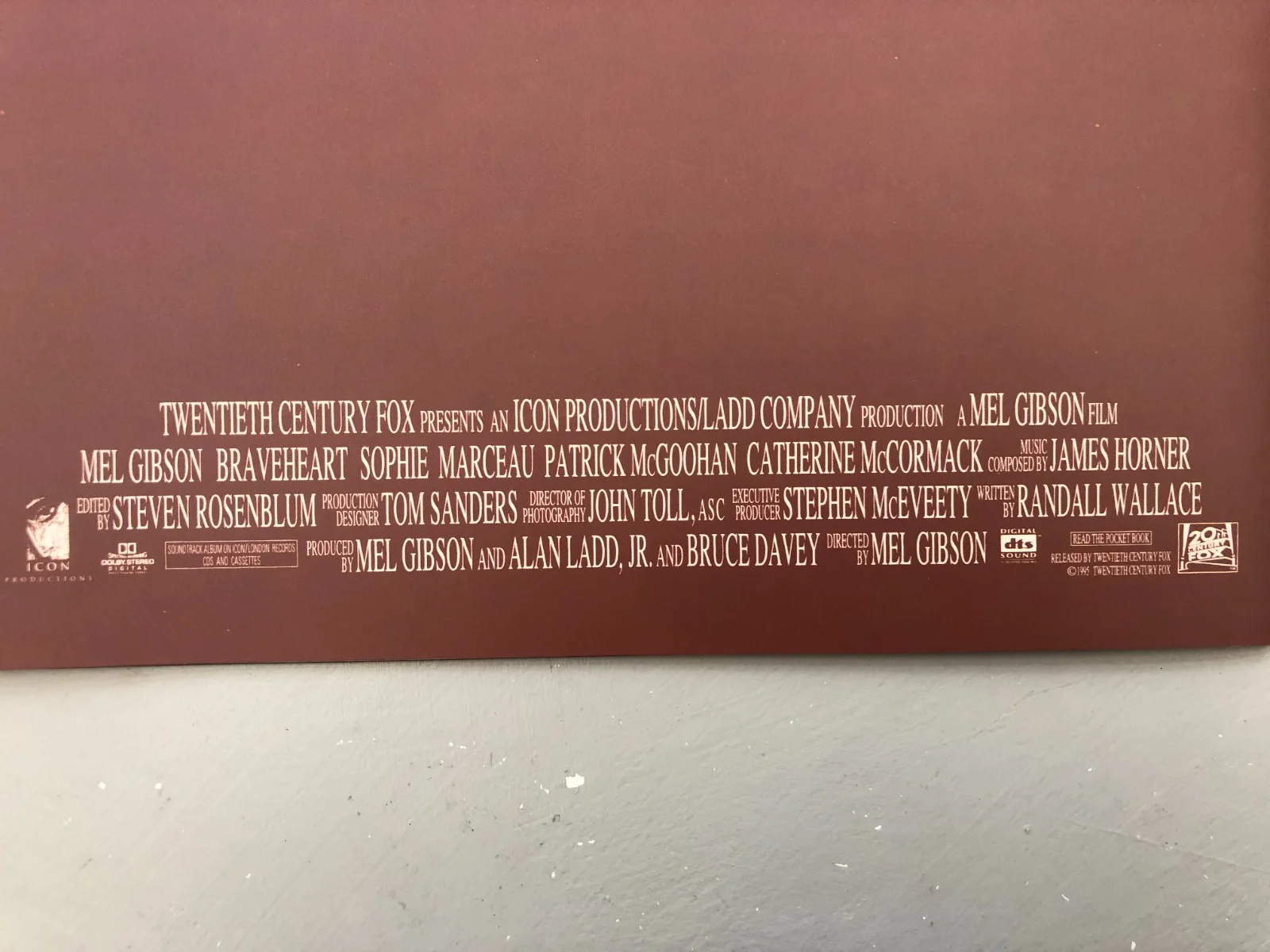 Braveheart Film 1995 Press Kit Release Promo Brochure Gibson New, image 5