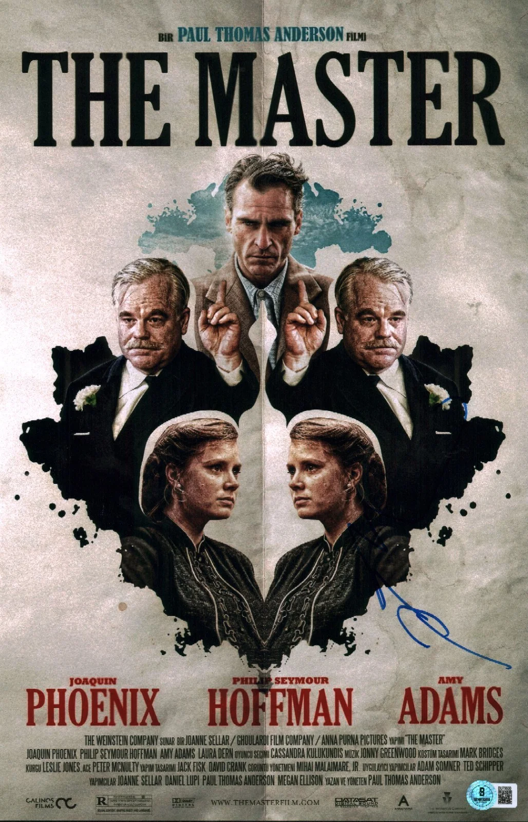 Paul Thomas Anderson — Paul Thomas Anderson Signed The Master Director 11x17 Photo Poster BAS COA