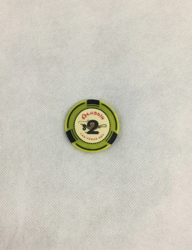 Elvis Movie Film Production Aladdin Casino Vegas $2 Prop Chip Tom Hanks COA, изображение 3