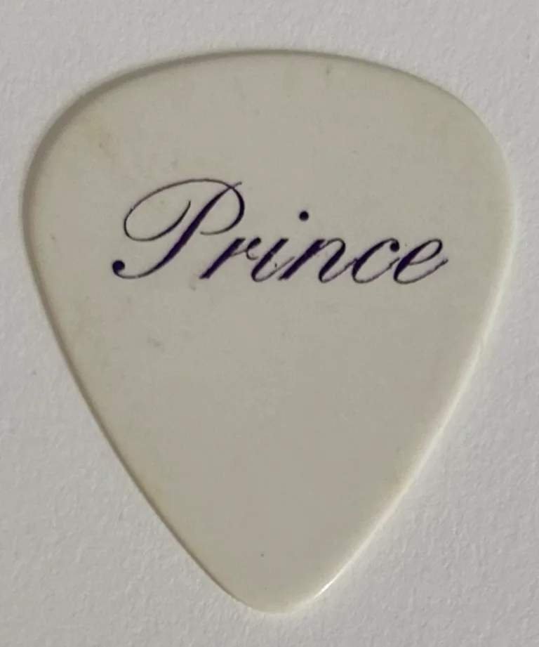 Prince Tour Guitar Pick - White/Purple, image 2