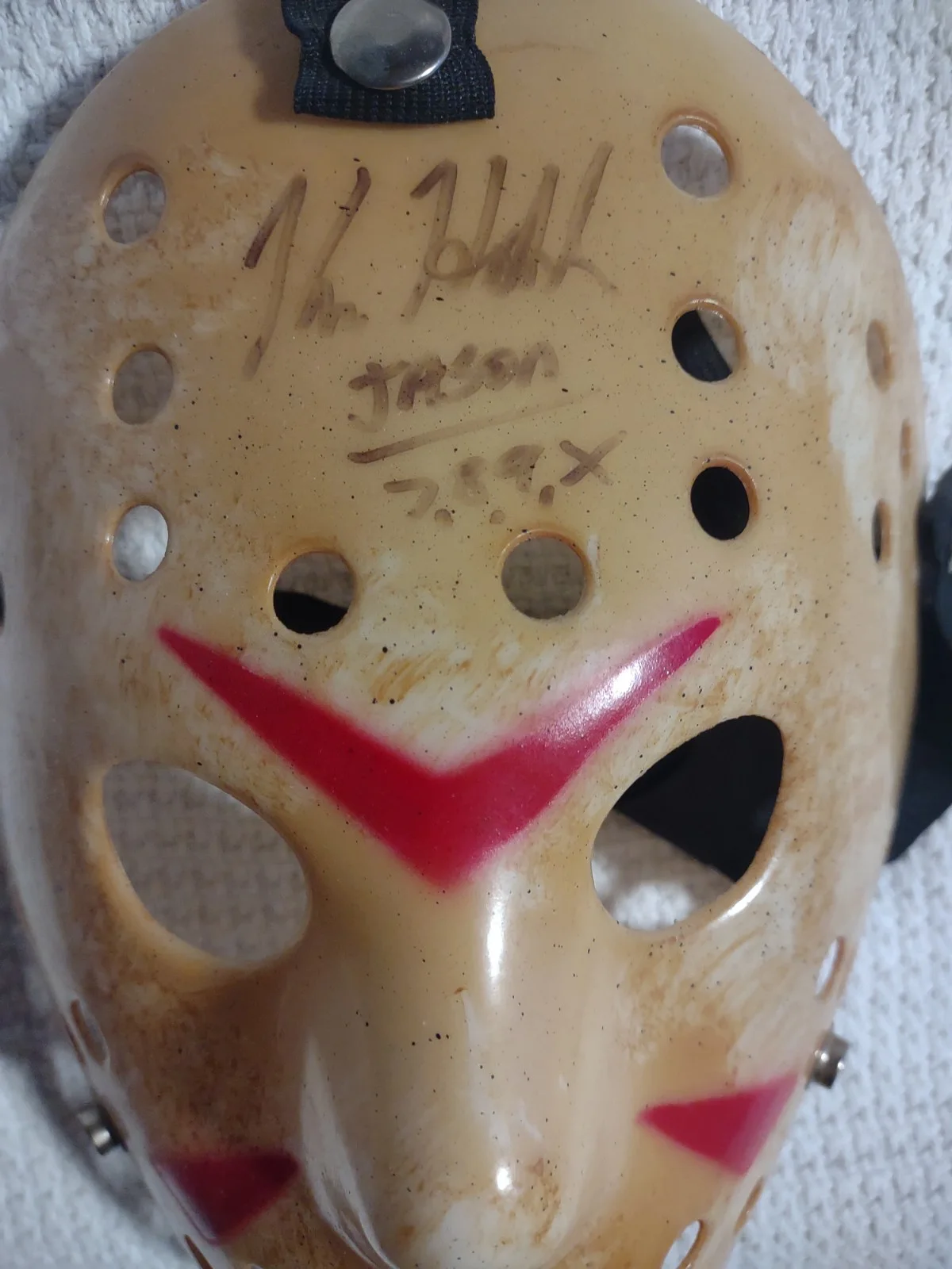 Kane Hodder — KANE HODDER Signed "Jason 7,8,9,X" Mask | Friday the 13th Autograph, изображение 2