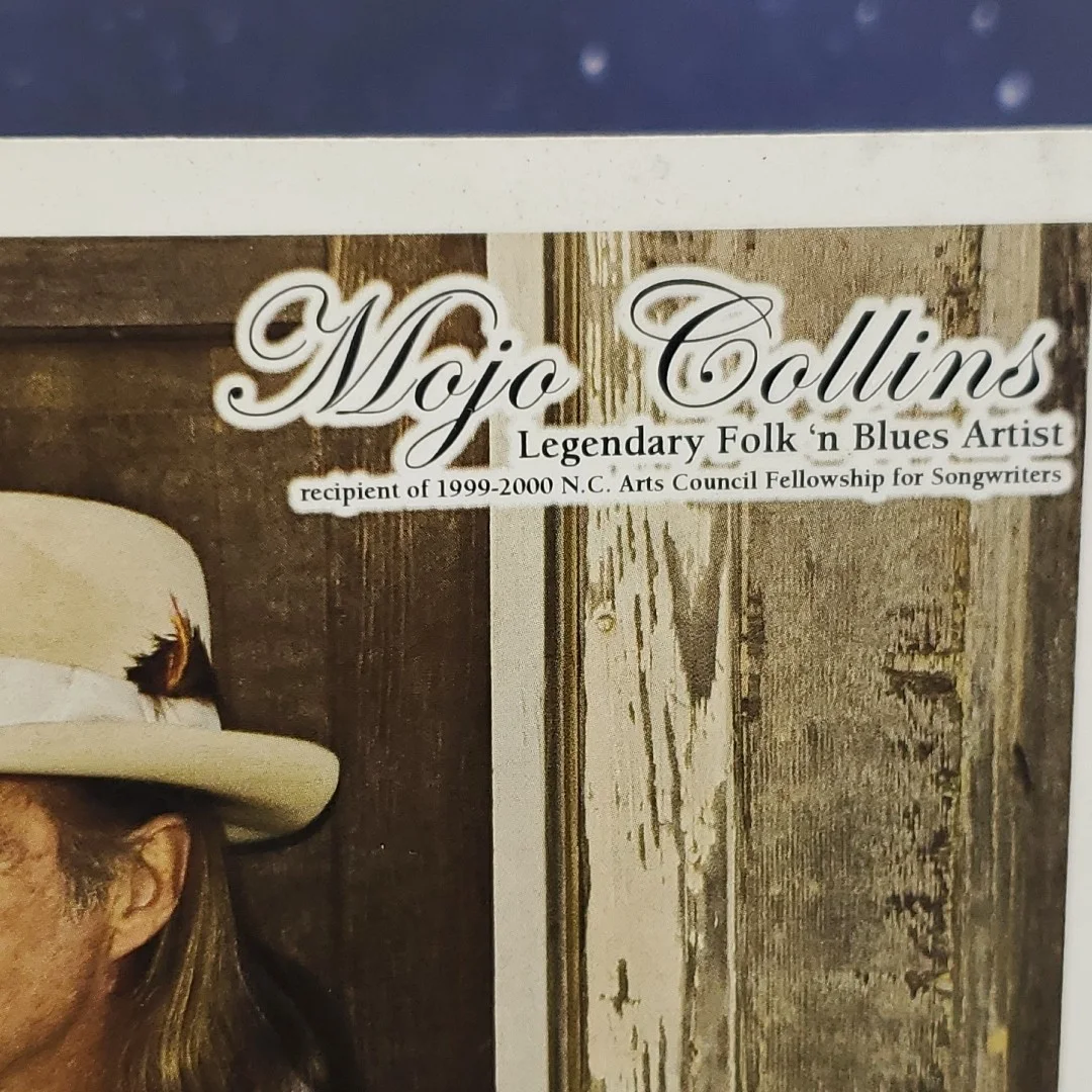 Mojo Collins — Mojo Collins Hand Signed Photo Card 4.25x5.5 Legendary Folk 'N Blues, image 3
