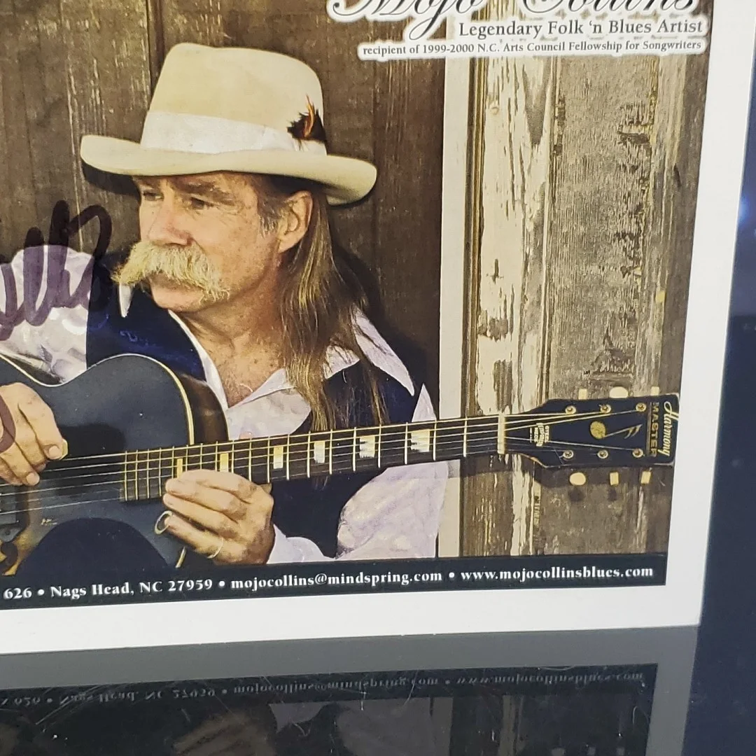 Mojo Collins — Mojo Collins Hand Signed Photo Card 4.25x5.5 Legendary Folk 'N Blues, image 4