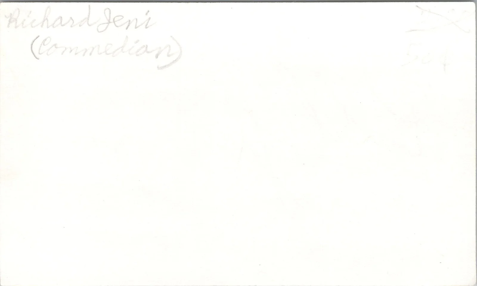Richard Jeni — Richard Jeni Signed 3x5 Index Card The Mask, Comedian Autographed, изображение 2
