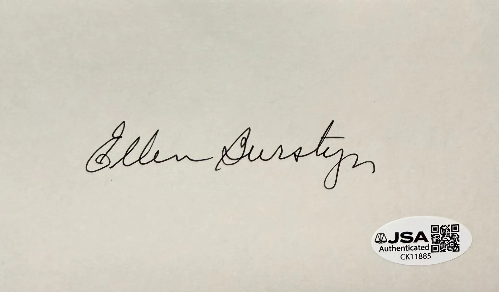 Ellen Burstyn — ELLEN BURSTYN SIGNED Autographed 3"x 5" INDEX CARD Requiem for a Dream JSA CERT